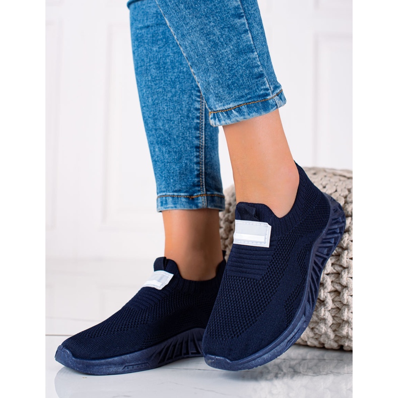 SHELOVET Sportschuhe zum Hineinschlüpfen navy blau 1