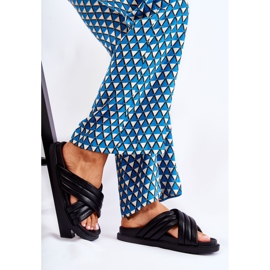 PJ1 Klassische schwarze Lederhausschuhe für Damen Daron 1