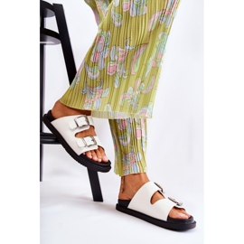 PJ1 Klassische weiße Damenhausschuhe Weston 1