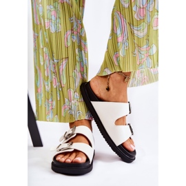 PJ1 Klassische weiße Damenhausschuhe Weston 2