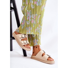 PJ1 Klassische beige Damen-Slipper von Weston 1