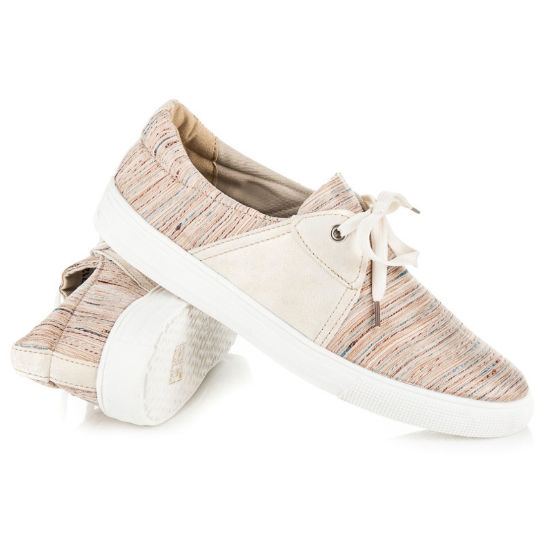 Kylie Turnschuhe mit ethnischem Muster braun 1