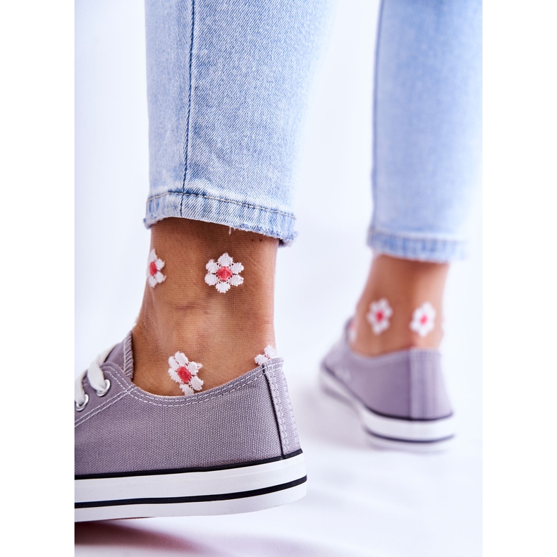 PJ1 Klassische Damen-Turnschuhe gebunden Grau Be Mine 1