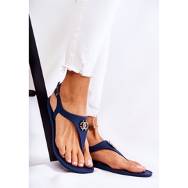 Damensandalen Marineblau Sonner 1
