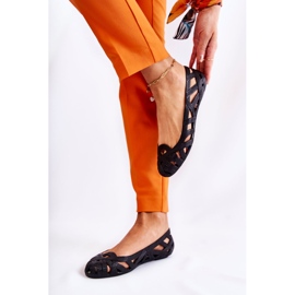 PH1 Schwarze Gummi-Ballerinas für Damen Indila 1