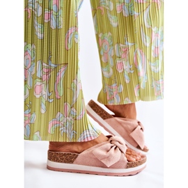 PG1 Hausschuhe auf der so bequemen rosa Plattform 2