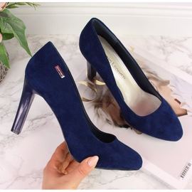 Marineblaue Damenpumps von Sergio Leone navy blau 1