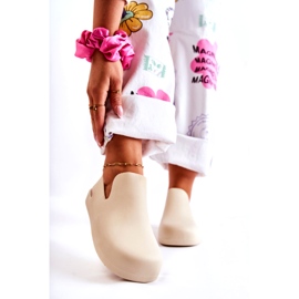 FS1 Modische Gummi Clogs hellbeige Meriko 1