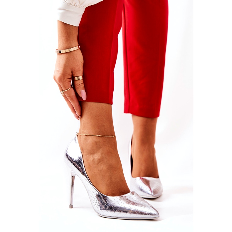 WS1 Silberne Tissoria Schlangenmuster Pins silber- 1