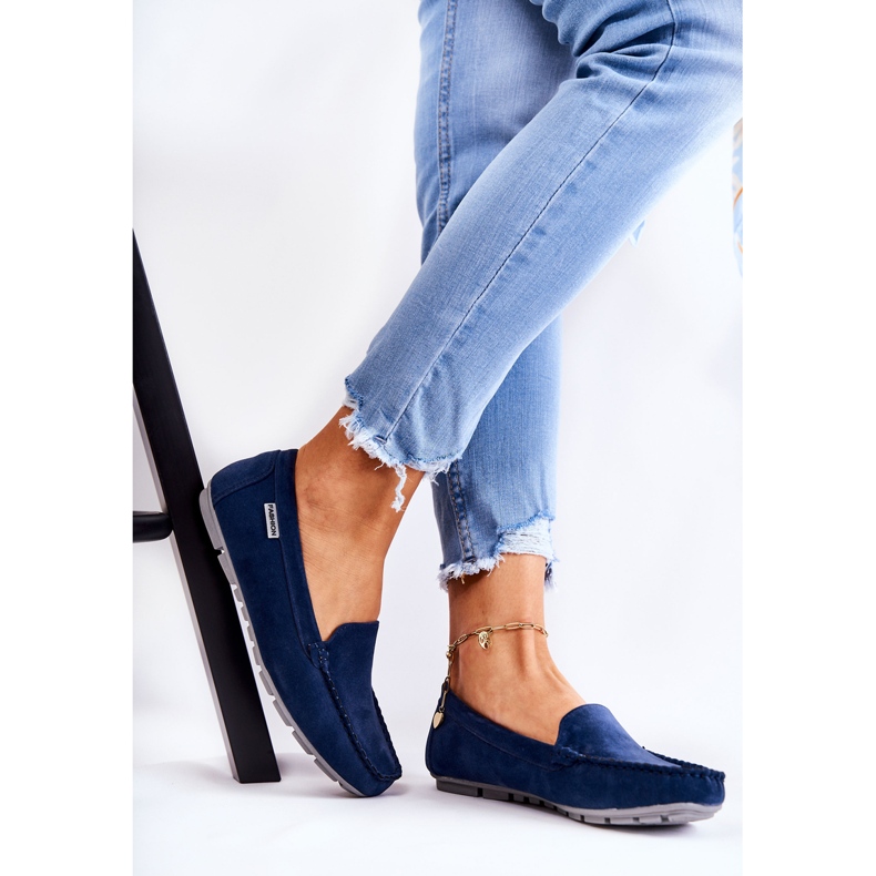 PH1 Damen-Loafer aus Wildleder Marineblau Millare navy blau 2