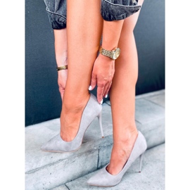 Pumps auf einem Stiletto-Absatz von Valeria Grey grau 2