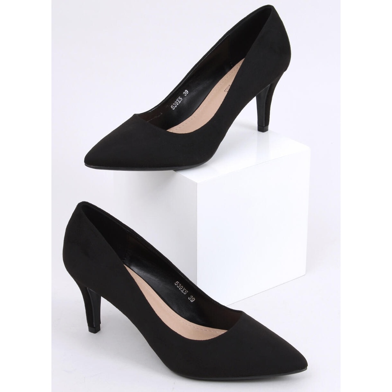 Pumps auf einem Susan Black Stiletto-Absatz schwarz 1