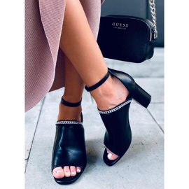 Mary Black Sandaletten mit hohen Absätzen schwarz 1