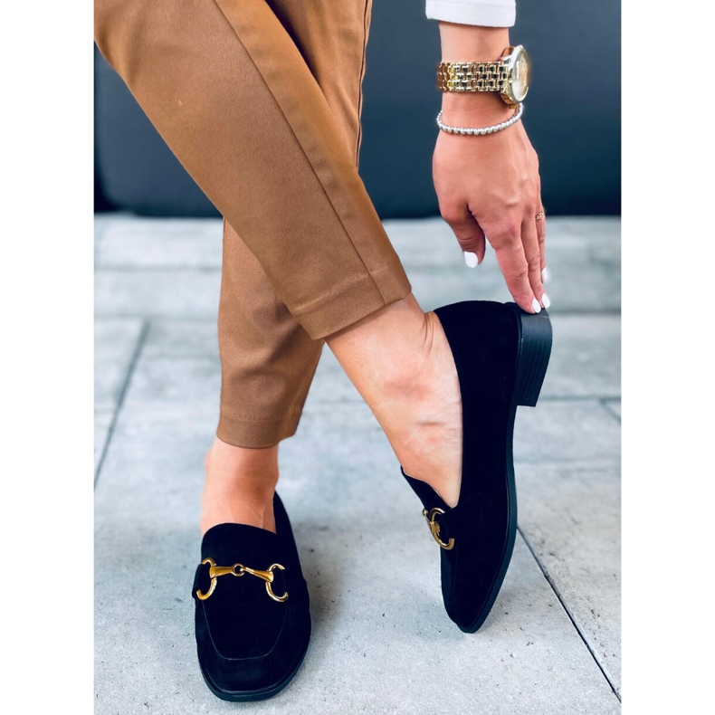 Linda Black Damen-Slipper schwarz 1