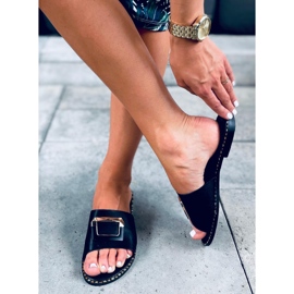 Linn Schwarze Damensandalen 2