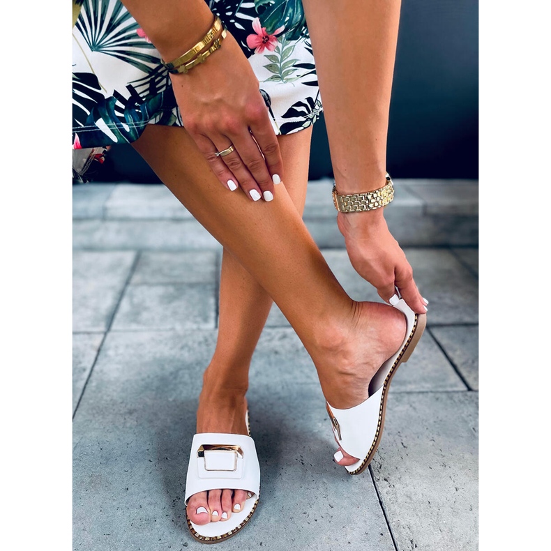 Linn White Damensandalen weiß 2