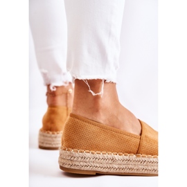 PG1 Damen-Espadrilles auf der Camel Marise-Plattform braun 2