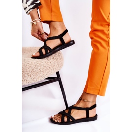 PS1 Schwarze geflochtene Sandalen von Marell für Damen 1