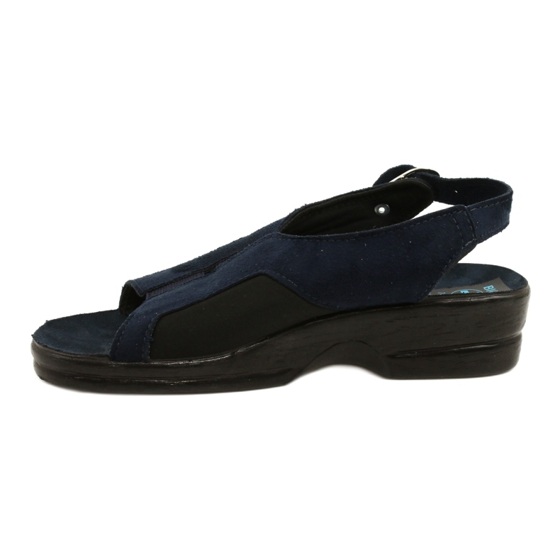 Damensandalen mit Keilabsatz Adanex 21680 Marineblau navy blau 1