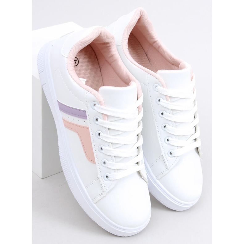 BM Avery Pink Damenturnschuhe weiß violett rosa 1