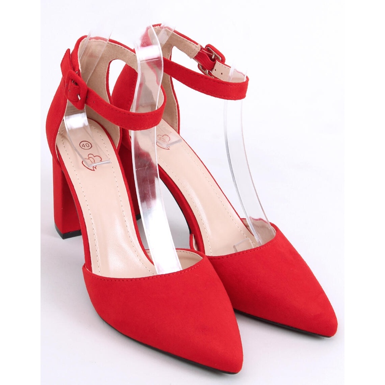 Pumps auf der Lauren Red Post rot 2