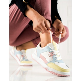 SHELOVET Bunte Sportschuhe weiß mehrfarbig 1