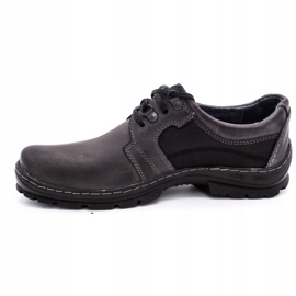 Polbut Graue Herren Lederschuhe K19 schwarz 1