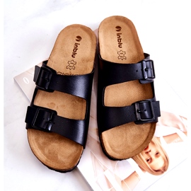 Damenhausschuhe Schnallen Inblu NM000028 Schwarz 4