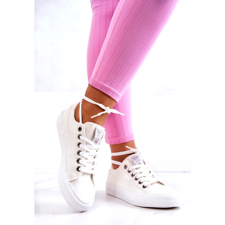 Damen Sneakers Big Star JJ274095 Weiße Turnschuhe 1