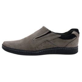 KOMODO Graue Herren Slipper 862L 1