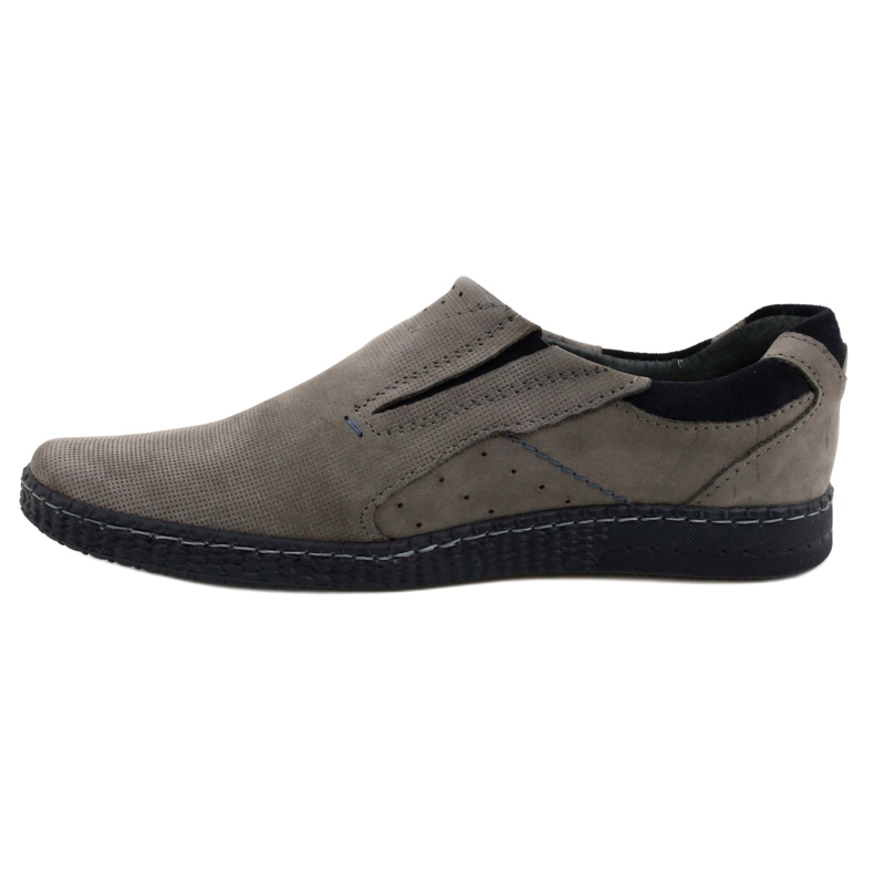 KOMODO Graue Herren Slipper 862L 1