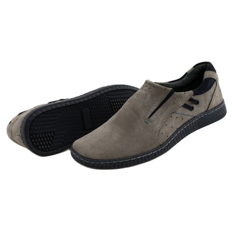 KOMODO Graue Herren Slipper 862L 4