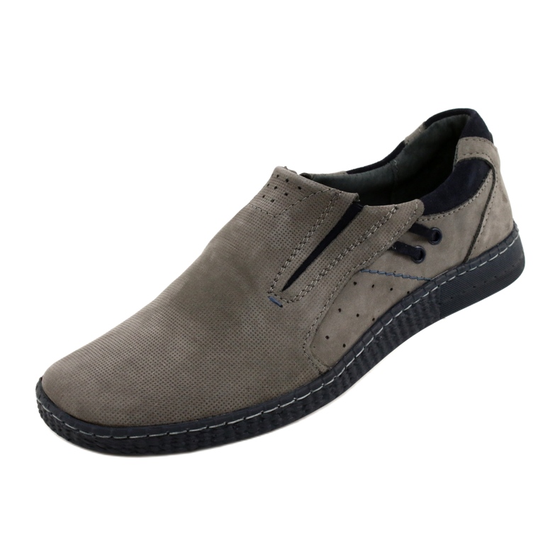 KOMODO Graue Herren Slipper 862L 3