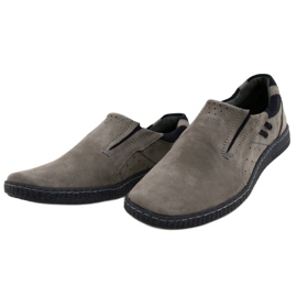 KOMODO Graue Herren Slipper 862L 2