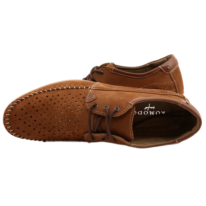 KOMODO Herrenschuhe Mokassins 875 Sommer camel braun 8