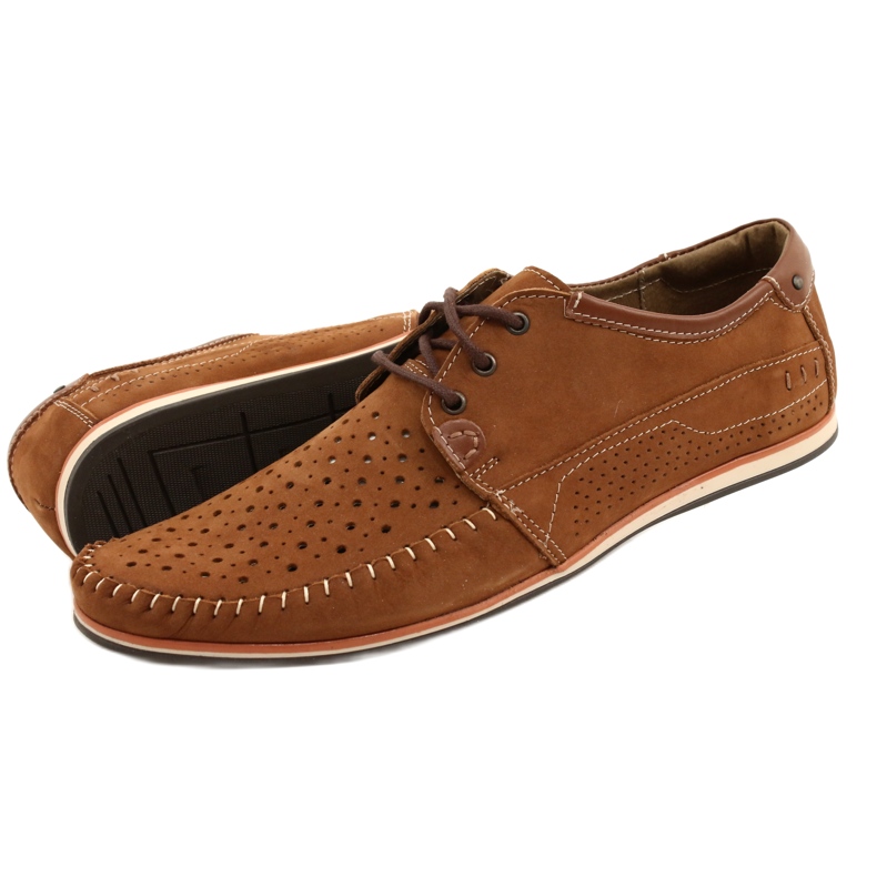 KOMODO Herrenschuhe Mokassins 875 Sommer camel braun 7