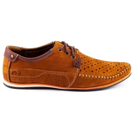 KOMODO Herrenschuhe Mokassins 875 Sommer camel braun 1