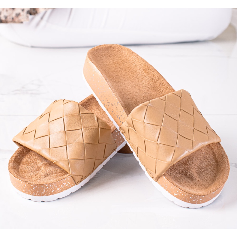 SHELOVET Flip-Flops für Damen braun 1