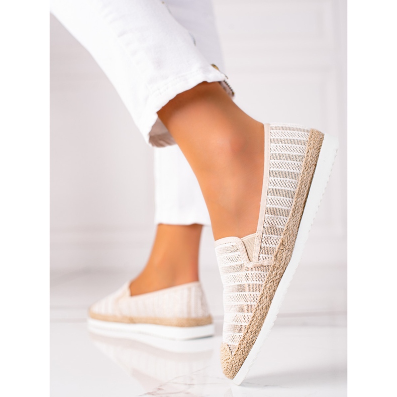 SHELOVET Espadrilles zum Hineinschlüpfen beige 1