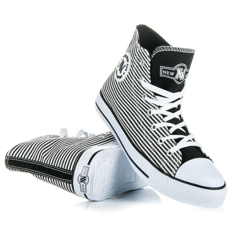 New Age High Sneakers weiß schwarz 1