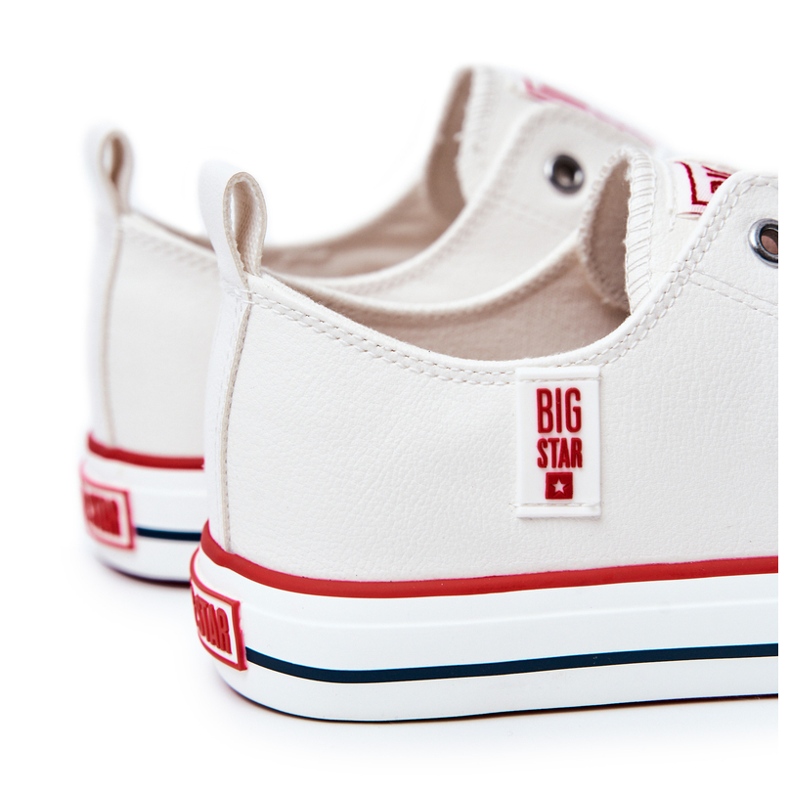 Herren Leder Sneakers Big Star JJ174069 Weiß 4