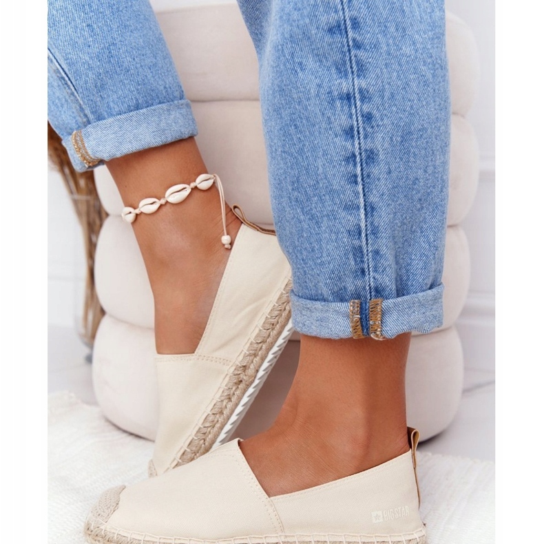 Espadrilles auf geflochtener Sohle Big Star HH274501 Beige 3