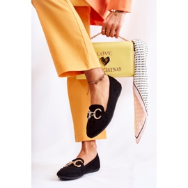 PG1 Wildlederloafer für Damen mit schwarzer Realitätsverzierung 2