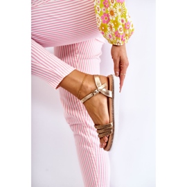 PG1 Damensandalen mit goldenem Zirkonia Sorrita 2