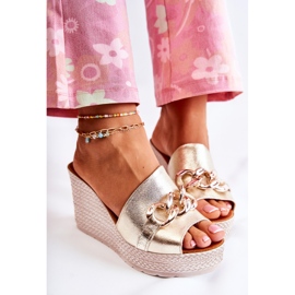 Lewski Shoes Lederkeilhausschuhe Lewski 3062 Golden 1