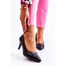 Sergio Leone Klassische schwarze Damenpumps Semprella 1