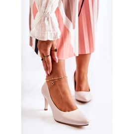 Sergio Leone Klassische Damenpumps Pearl Beige Semprella 1