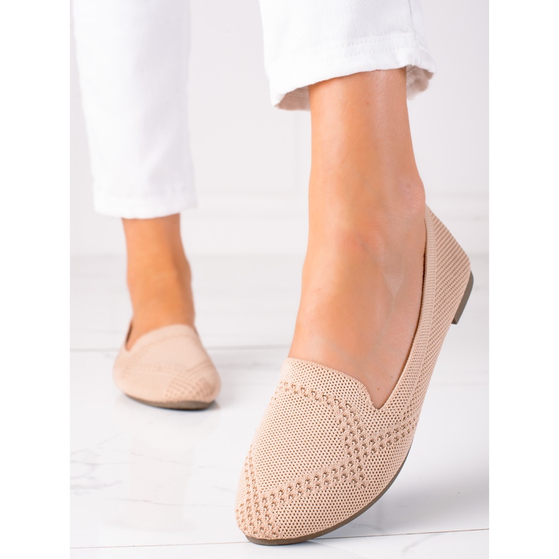 W. Potocki Durchbrochene Schuhe Potocki beige 2