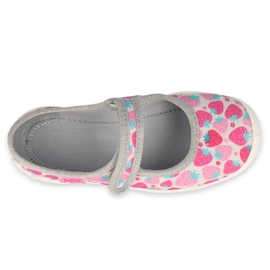 Befado Kinderschuhe 114X485 rosa grau 3