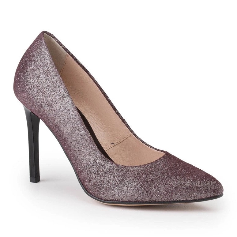 Marco Shoes Burgunder Stilettos aus echtem Leder mit hohen Absätzen rot 1